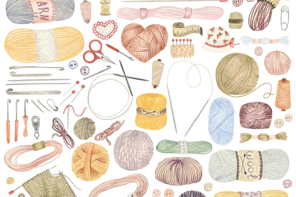 ふわふわ毛糸をリアルに描く！色鉛筆アートで”温かさ”と質感を出すコツ